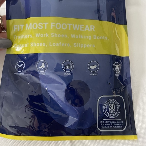 LTOHOE Black Memory Foam Insole Shoe Insert Women's Size 6.5 NEW - Picture 2 of 4